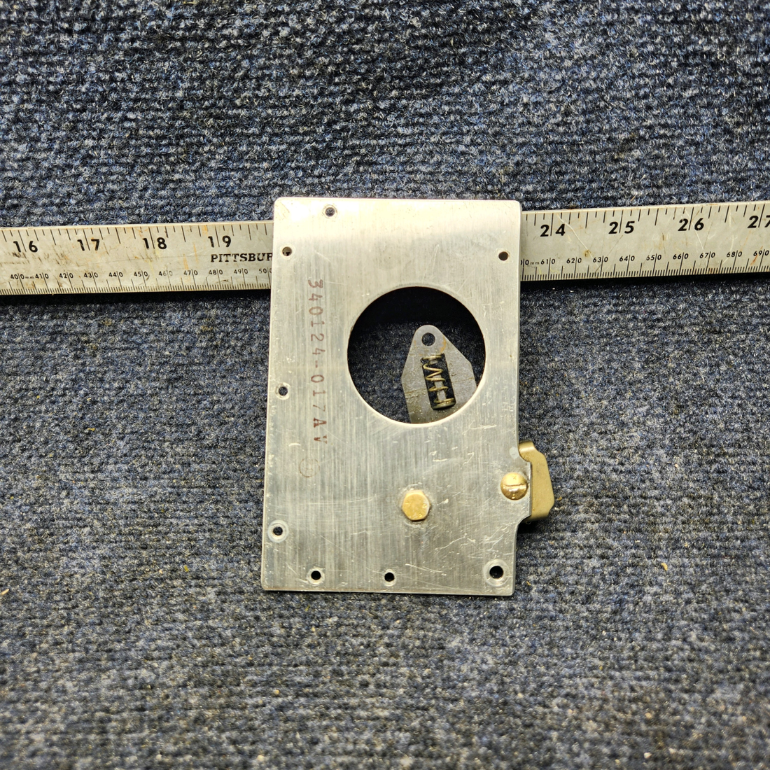 Used aircraft parts for sale, H-910-1 Mooney M20J CABIN DOOR LATCH ASSEMBLY W PLATE