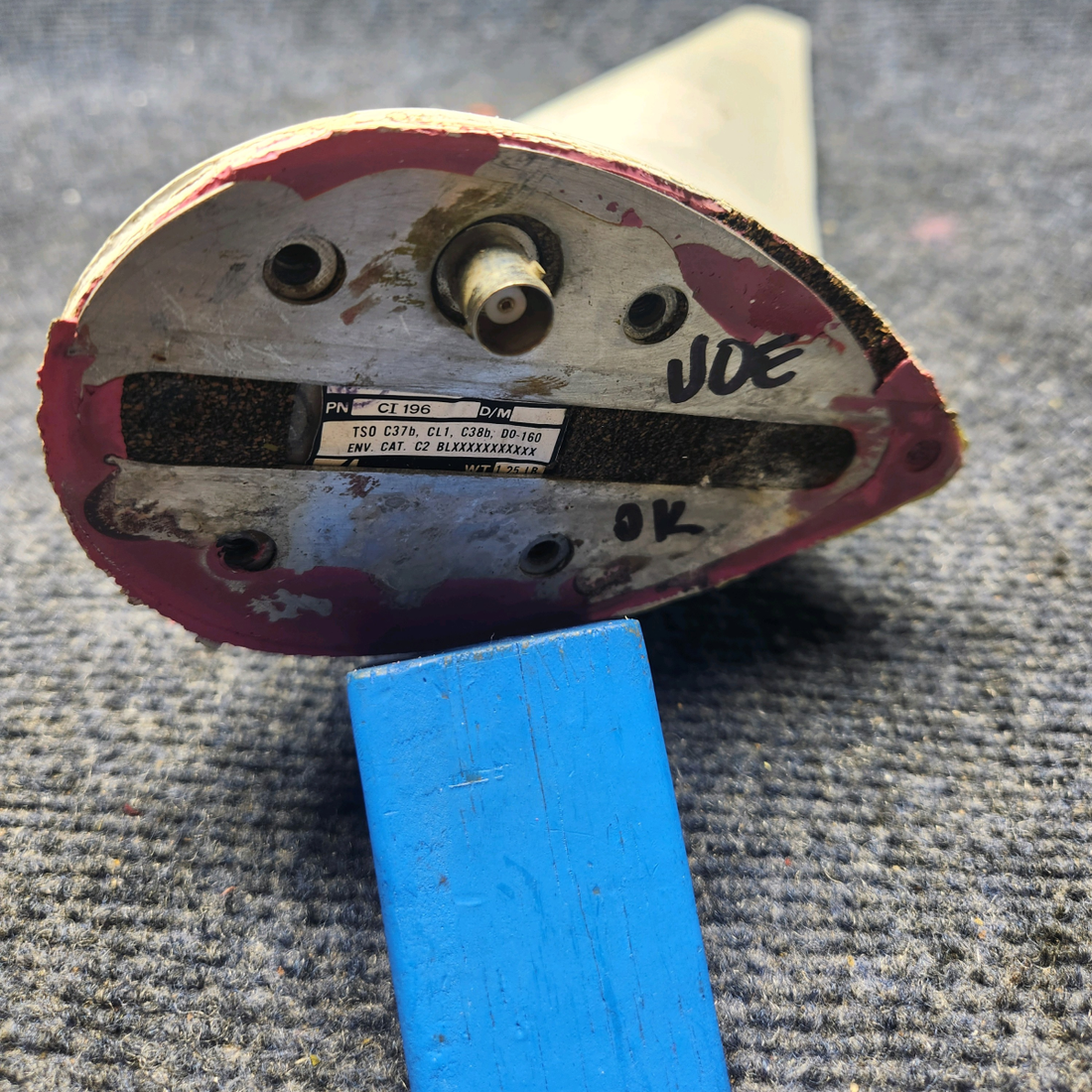 Used aircraft parts for sale, CI-196 Mooney M20K COMANT VHF COMMUNICATION ANTENNA
