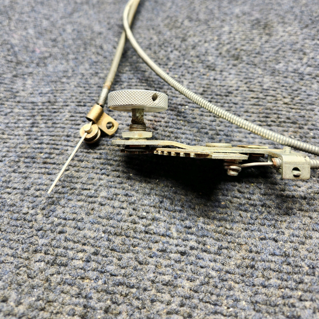 Used aircraft parts for sale, 361-000-11 / 130-032-332 Beechcraft F33A CONTROL FRESH AIR W/ BRACKET AND CABLE.