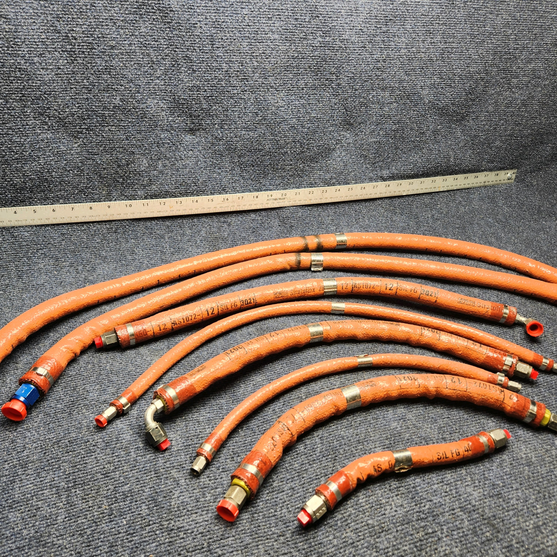Used aircraft parts for sale, O-360-A4J Beechcraft C23 SUNDOWNER ENGINE HOSE SET(8) MANUFACTURE 05-2022 LYCOMING O-369-A4J