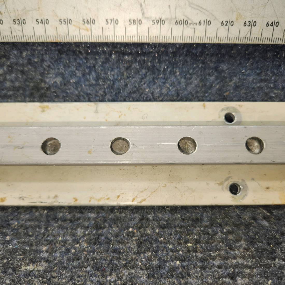 Used aircraft parts for sale, 002-430021-39 BEECHCRAFT 95-55B Aft Seat Track Assembly – LH or RH - Price per Each