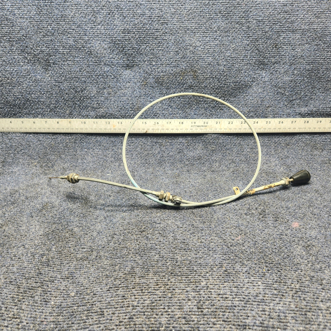 Used aircraft parts for sale, 640258-005 Mooney M20J CABIN HEAT CONTROL CABLE (L: 44-1/2")
