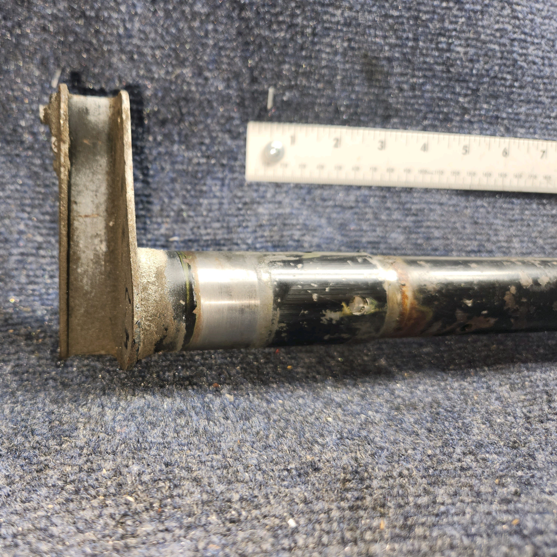 Used aircraft parts for sale, 62705-000 Piper PA28-161 Flap Torque Tube with LH/RH Fittings and Tube Ends