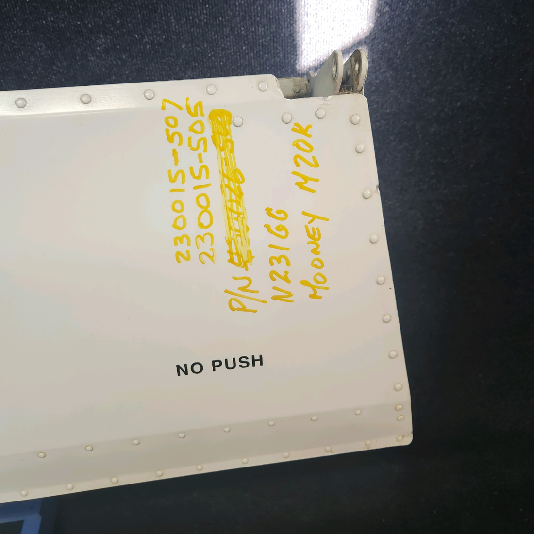 Used aircraft parts for sale, 230015-505 Mooney M20K AILERON ASSEMBLY LH "SEE PHOTOS FOR DETAIL"