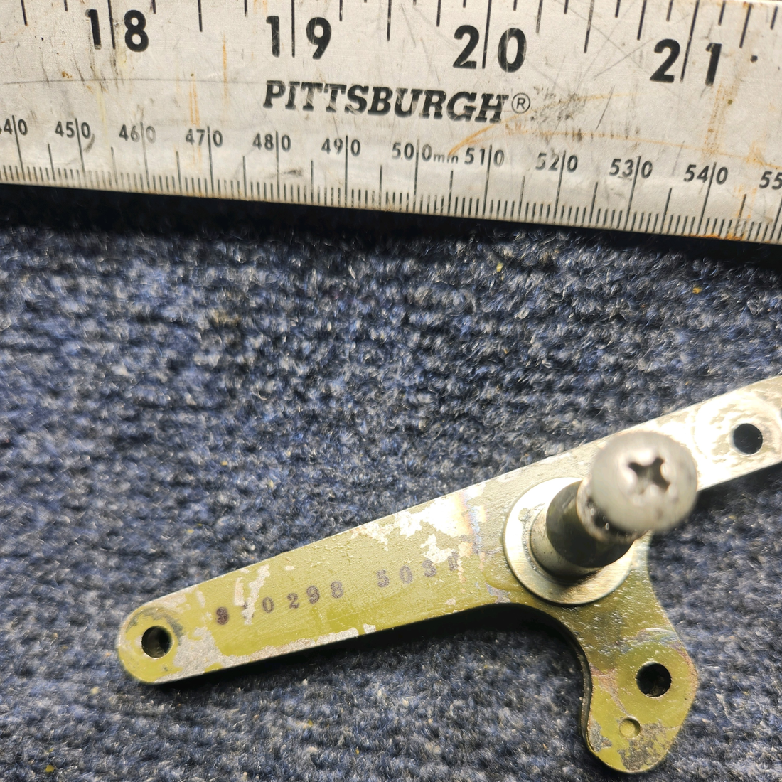 Used aircraft parts for sale, 310298-503 Mooney M20J CABIN DOOR HANDLE SHAFT ASSEMBLY