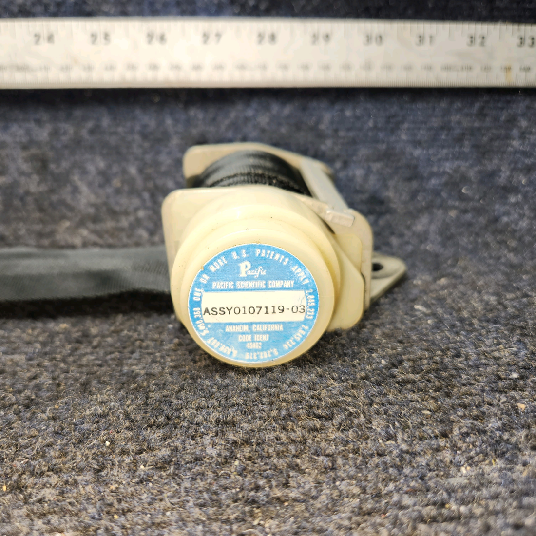 Used aircraft parts for sale, 0107119-03 Pacific Scientific Mooney M20J Shoulder Harness