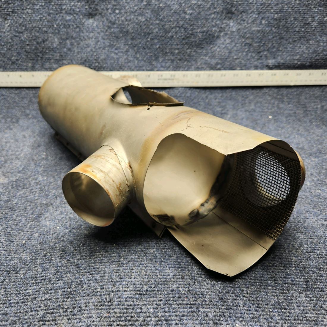 Used aircraft parts for sale, 099001-136 Beechcraft C23 SUNDOWNER SHROUD MUFFLER ASSEMBLY