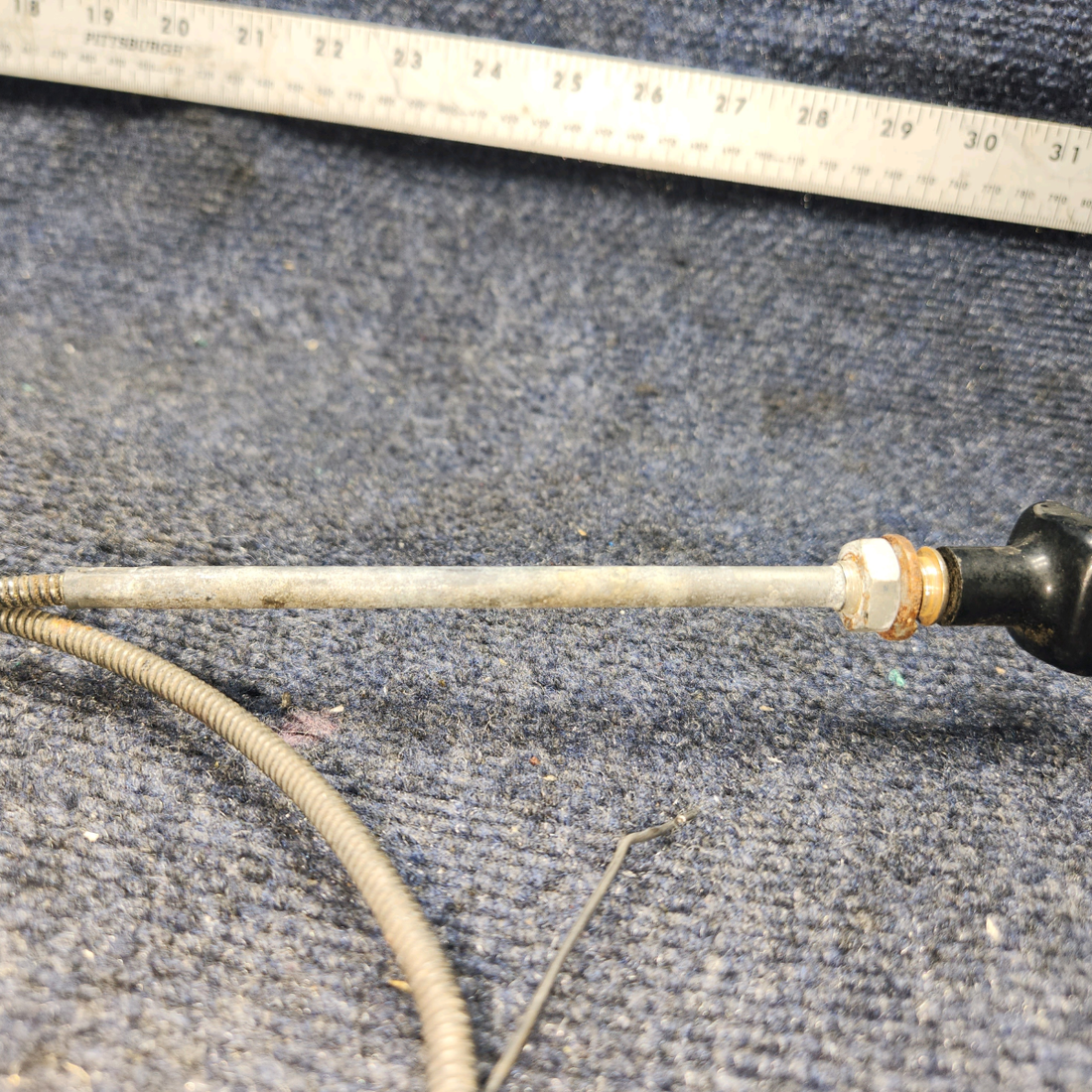 Used aircraft parts for sale, S1230-10 Cessna 182P Control Assy Carburetor Heat 47"