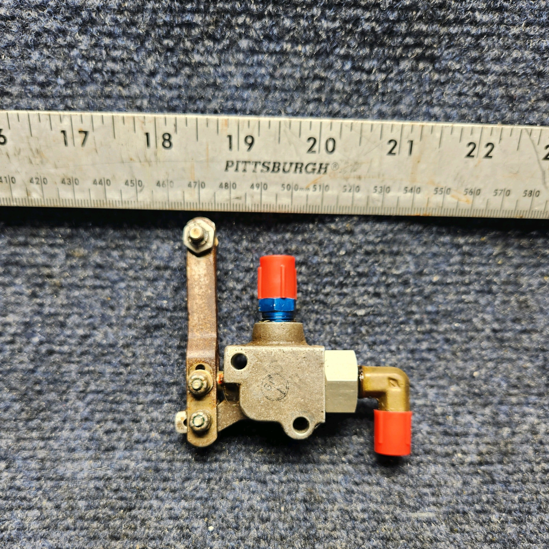 Used aircraft parts for sale, A-115-4 Mooney M20J VALVE HYDRAULIC SHUT OFF-PARKING BRAKE.