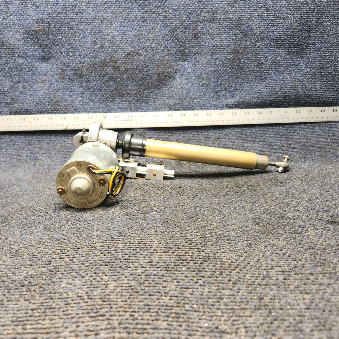 Used aircraft parts for sale, 750097-009,750105-1 Mooney M20J Flap Actuator Assy with Motor - 12V