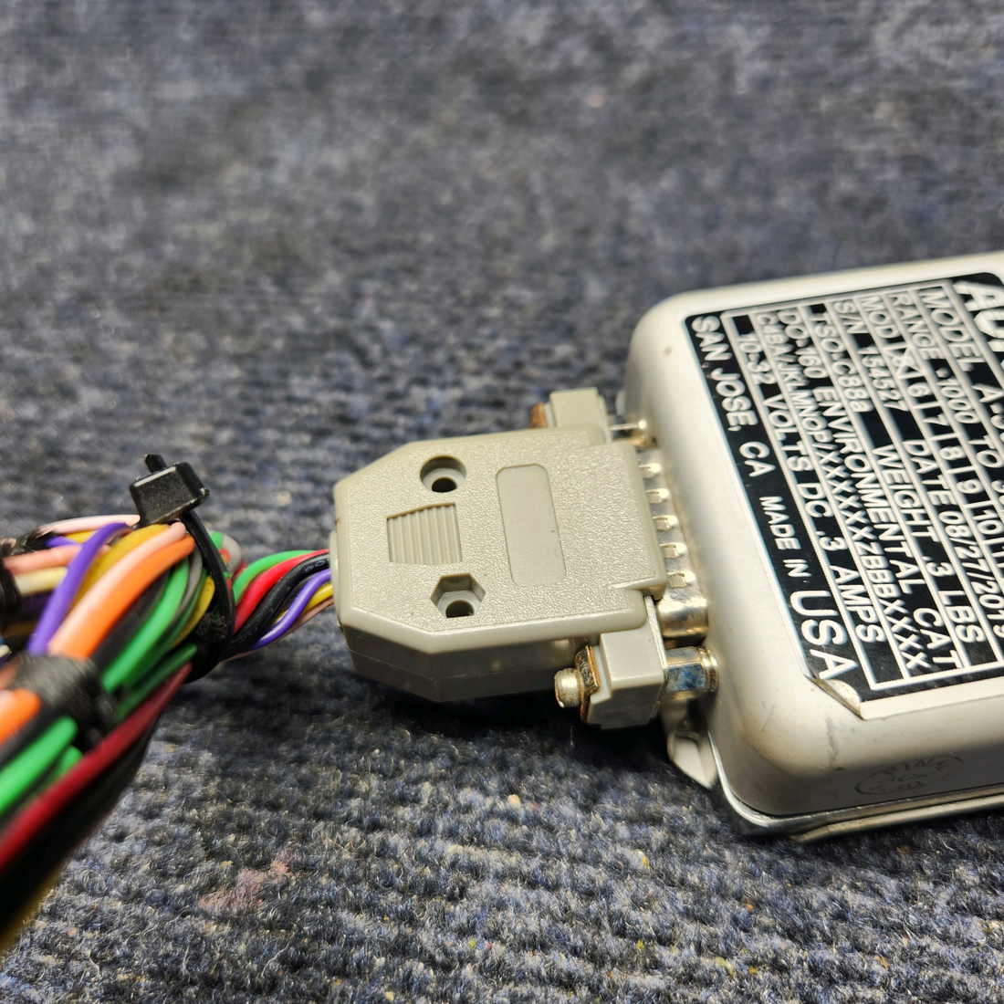 Used aircraft parts for sale, A-30.5 CESSNA 172K ACK ALTITUDE DIGITIZER (10-32V) (RANGE: -1000 TO 30,750 FEET)