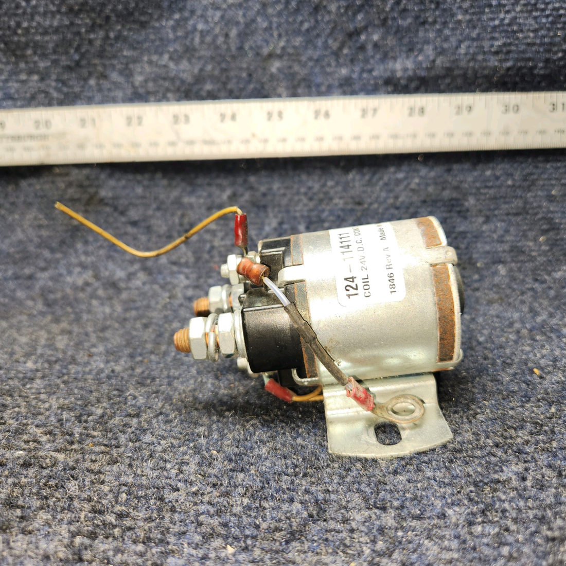 Used aircraft parts for sale, 124-114111 White Rodgers Cessna 172RG Solenoid 24 VOLTS