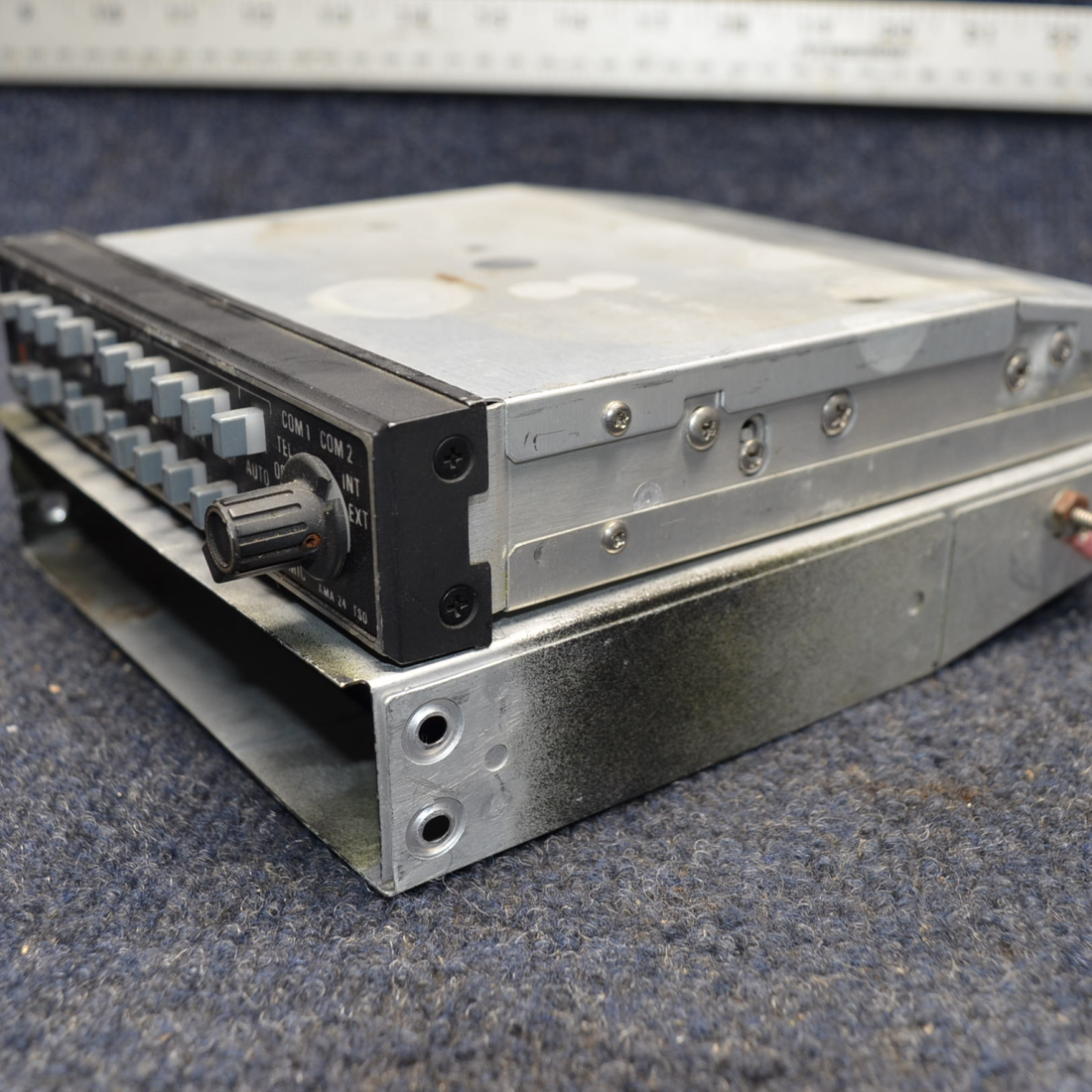 Used aircraft parts for sale, 066-1055-03 Cessna C175 KMA 24 BENDIX KING AUDIO PANEL W/ RACK AND CONNECTOR