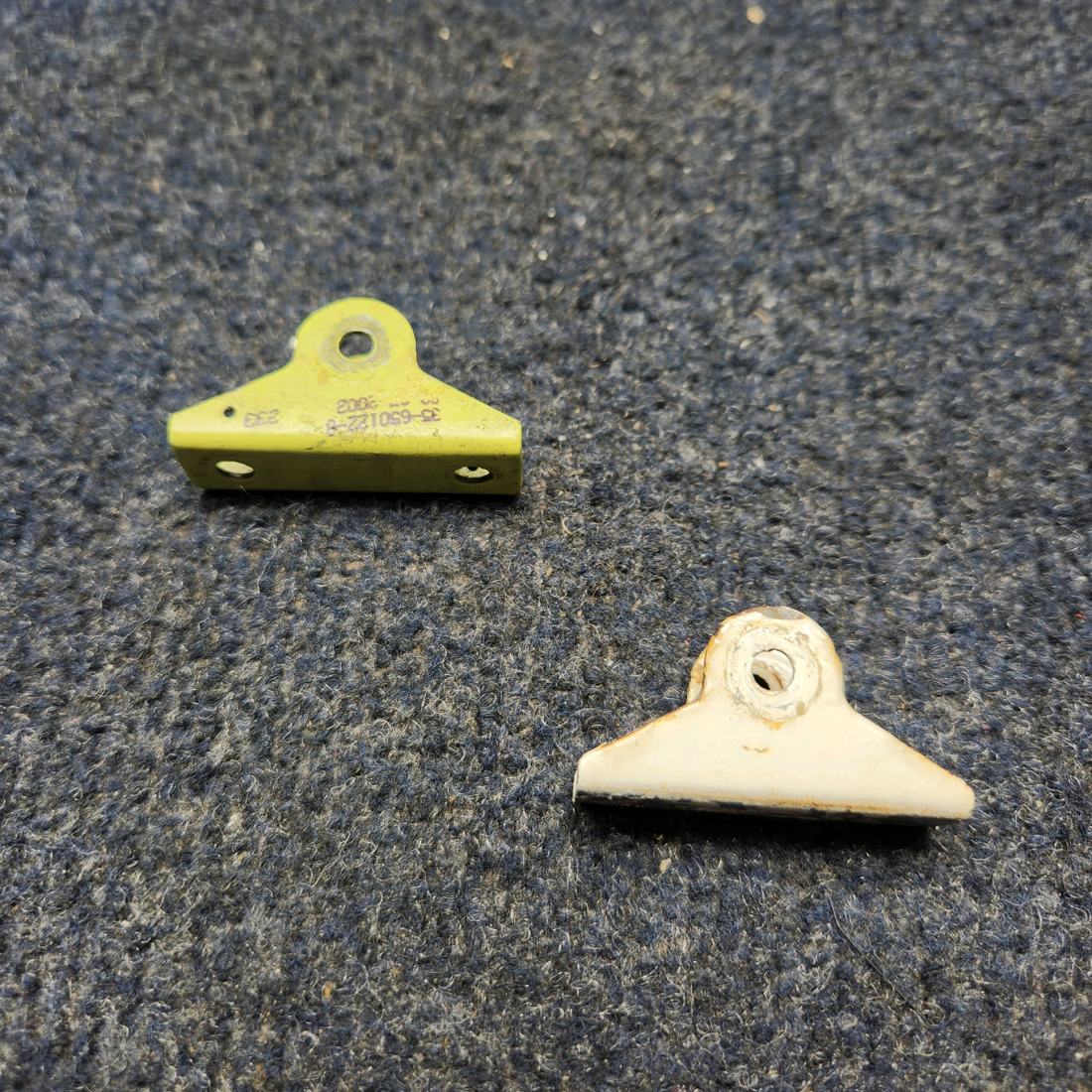 Used aircraft parts for sale, 35-650122-4 BEECHCRAFT F35 ELEVATOR HINGE BRACKET PRICE PER EACH.