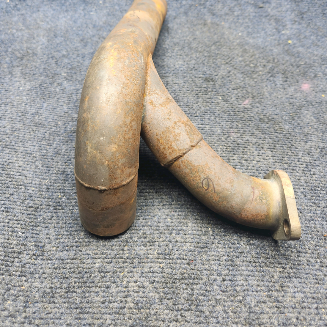 Used aircraft parts for sale, 642220-106 Mooney M20K FORWARD EXHAUST RISER LH WITH PROBE HOLE