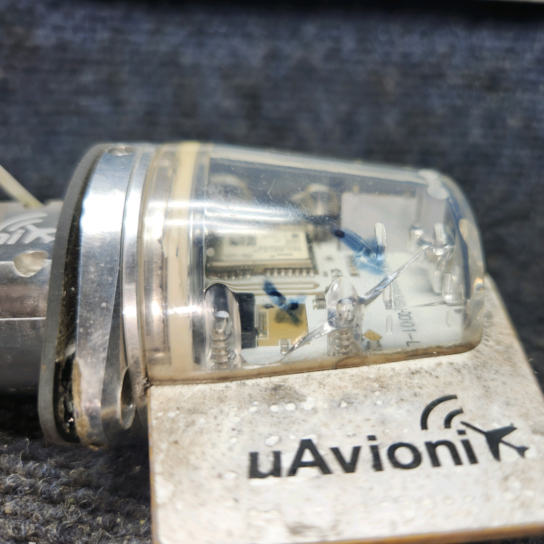 Used aircraft parts for sale, UAV-1002183-001 UAvionix Cessna 172 LED ADS-B Out Tailcone Light Assembly