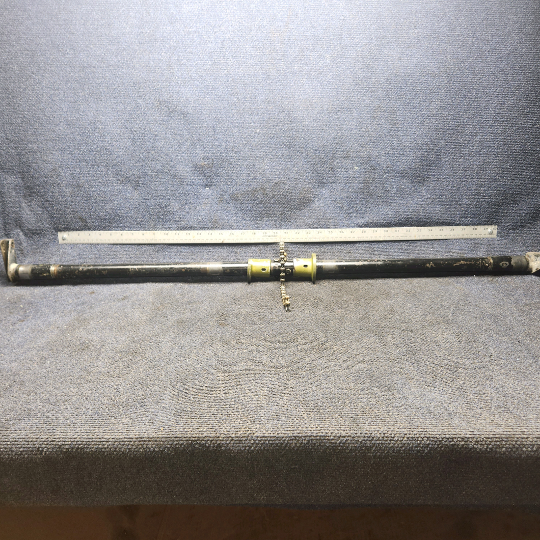Used aircraft parts for sale, 62705-000 Piper PA28-161 Flap Torque Tube with LH/RH Fittings and Tube Ends