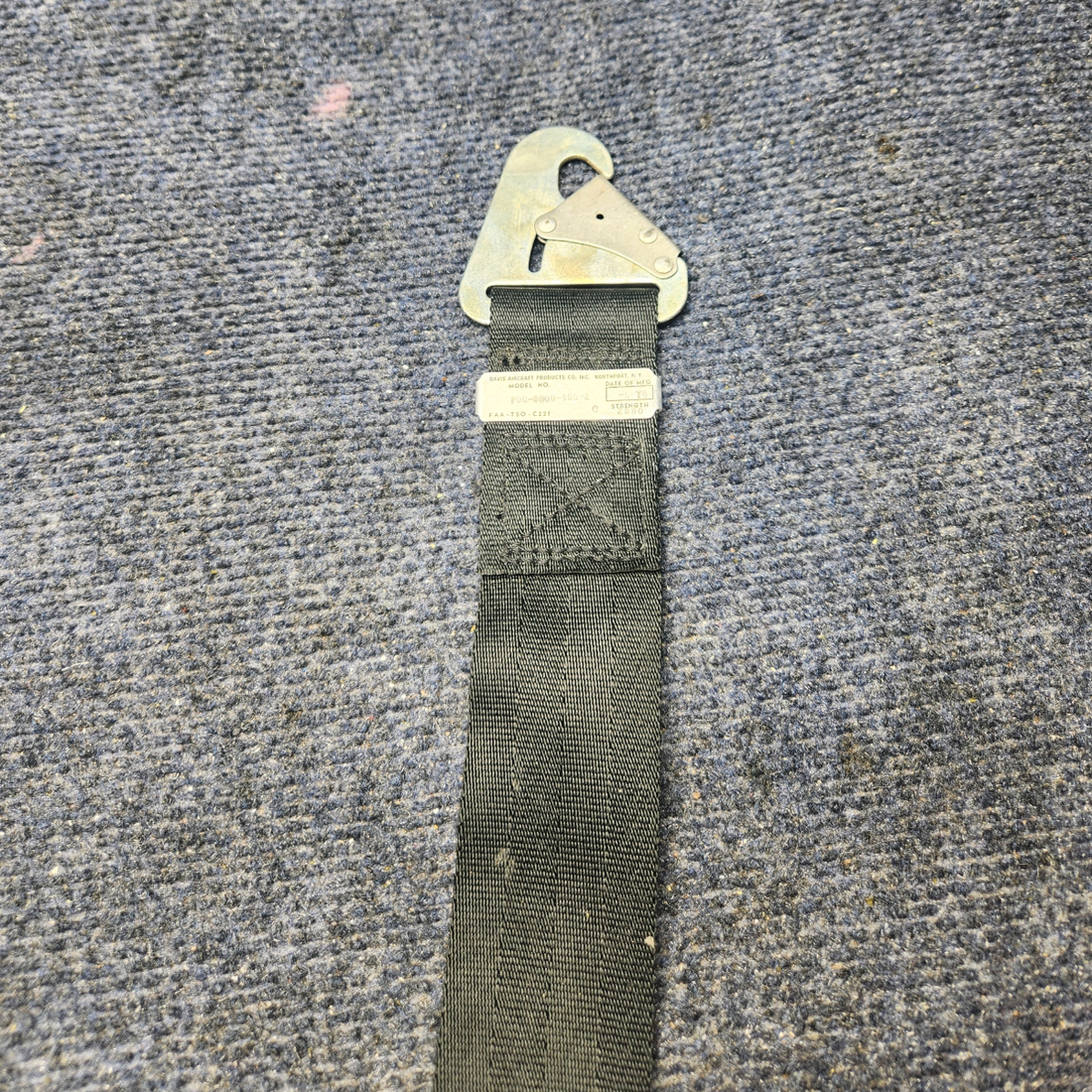 Used aircraft parts for sale, FDC-5900-150-2 Davis Aircraft Products Mooney M20J SEATBELT MOONEY REAR SEAT (BLACK)