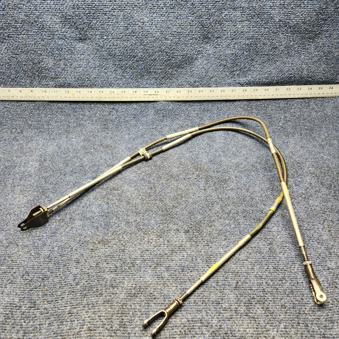 Used aircraft parts for sale, 9860058-13, 9860058-14 CESSNA C172RG COWL FLAP CONTROL CABLE ASSEMBLY LH OR RH