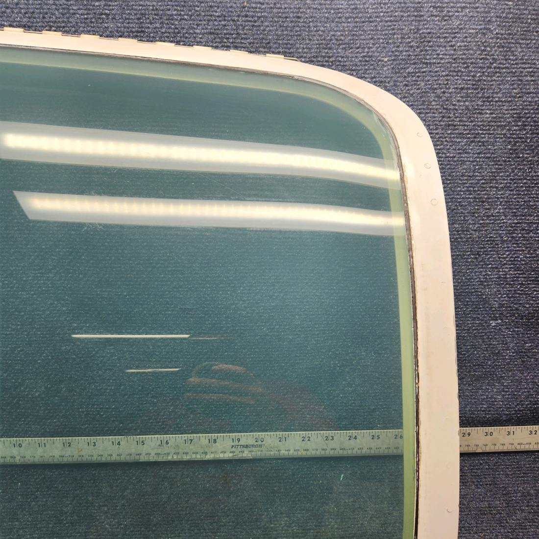 Used aircraft parts for sale, 002-430053-1 Beechcraft F33A CENTER WINDOW ASSEMBLY LH (TINTED)