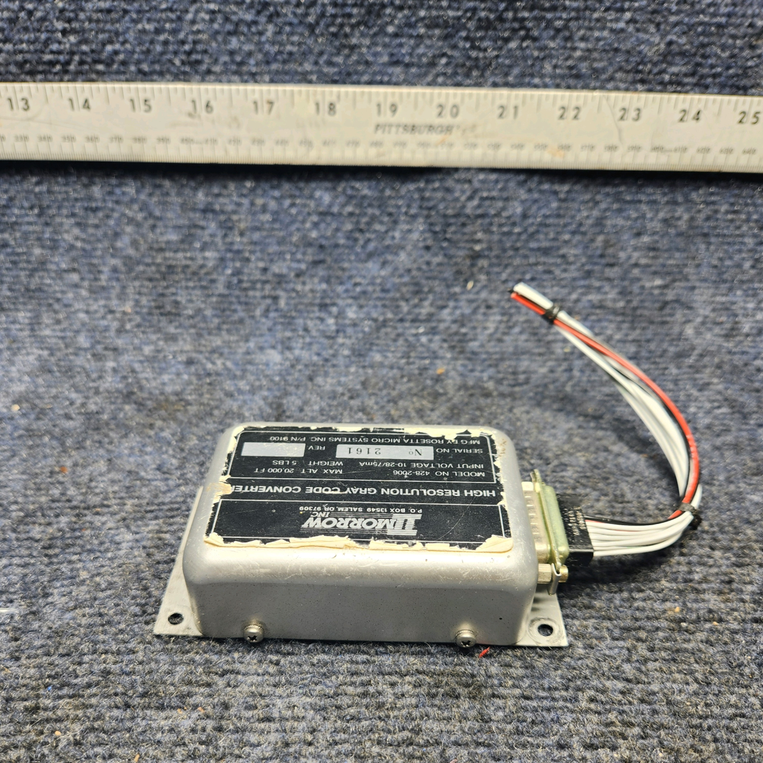 Used aircraft parts for sale, 428-2006 Mooney M20K MORROW GRAY CODE CONVERTER