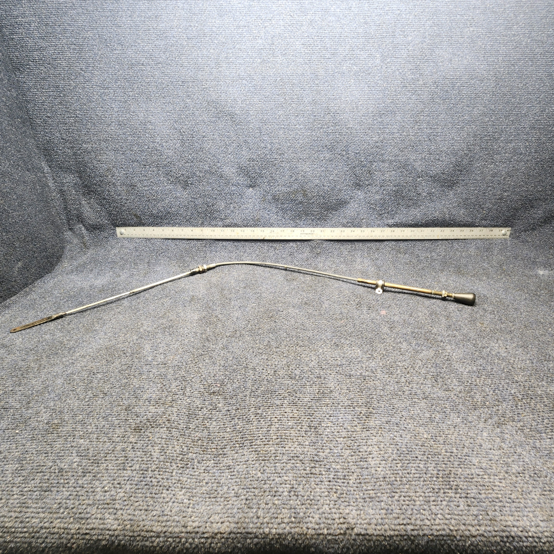 Used aircraft parts for sale, 660198-501 Mooney M20J COWL FLAP CONTROL CABLE ASSEMBLY (LENGTH: 37.75”)