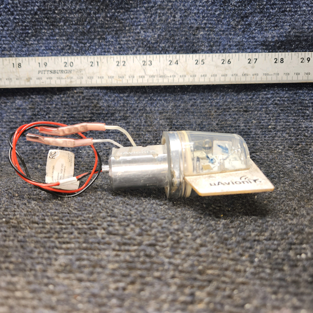 Used aircraft parts for sale, UAV-1002183-001 UAvionix Cessna 172 LED ADS-B Out Tailcone Light Assembly