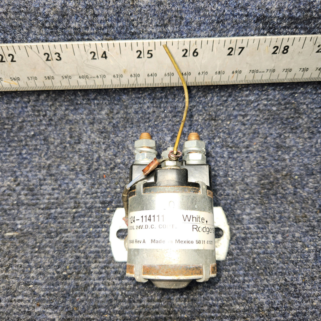Used aircraft parts for sale, 124-114111 White Rodgers Cessna 172RG Solenoid 24 VOLTS