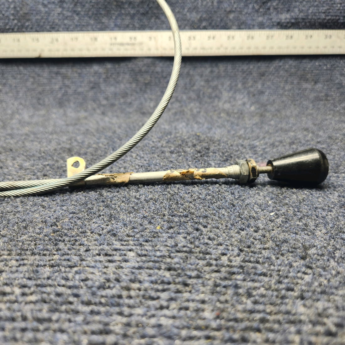 Used aircraft parts for sale, 640258-005 Mooney M20J CABIN HEAT CONTROL CABLE (L: 44-1/2")