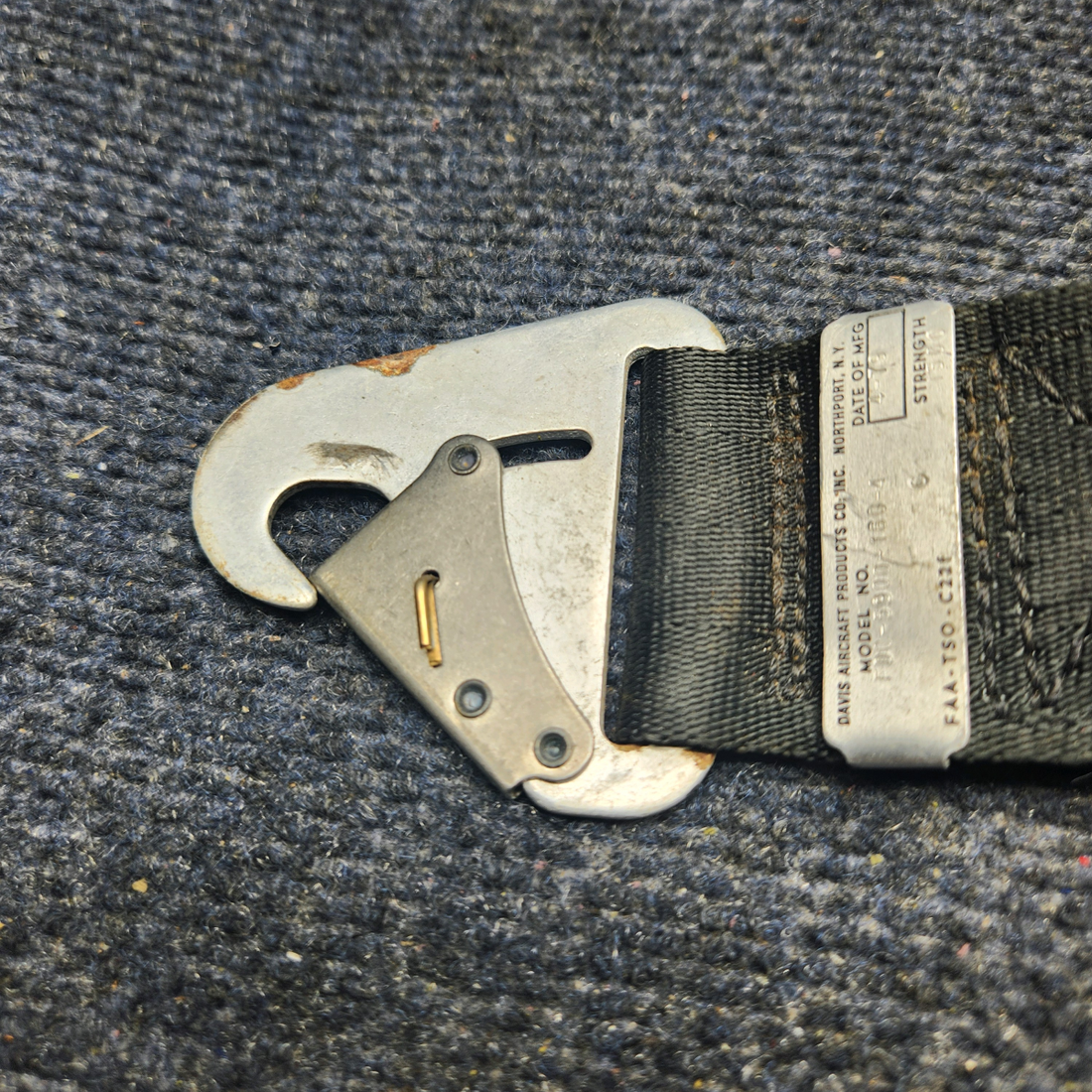 Used aircraft parts for sale, FDC-5900-160-3 Mooney M20K DAVIS AIRCRAFT PRODUCTS SEATBELT W SHOULDER STRAP-FDC-7275-8-1