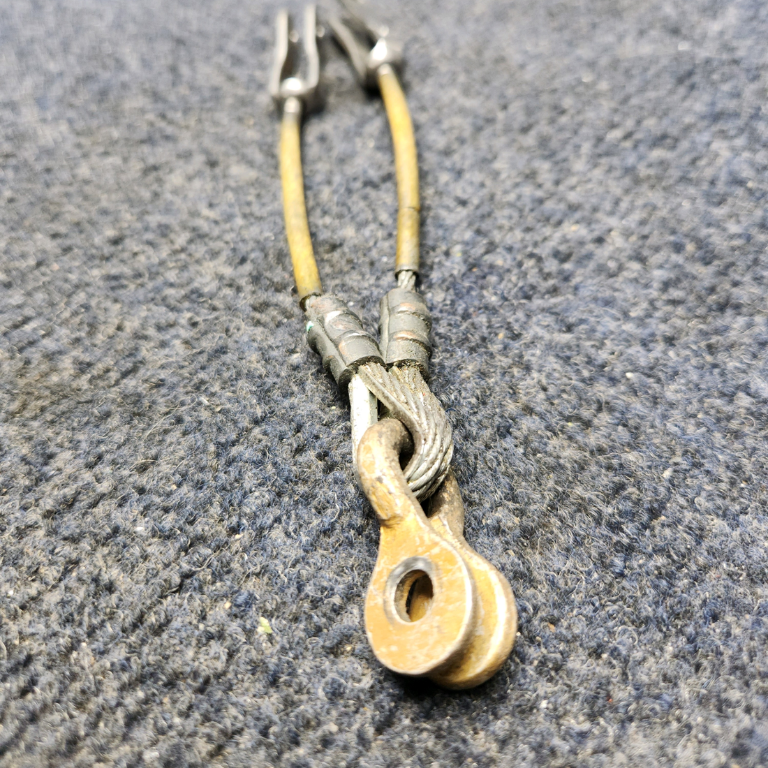 Used aircraft parts for sale, 96908-000 PIPER PA28-140 SEATBELT CABLE ASSEMBLY LH AND  RH SET OF TWO