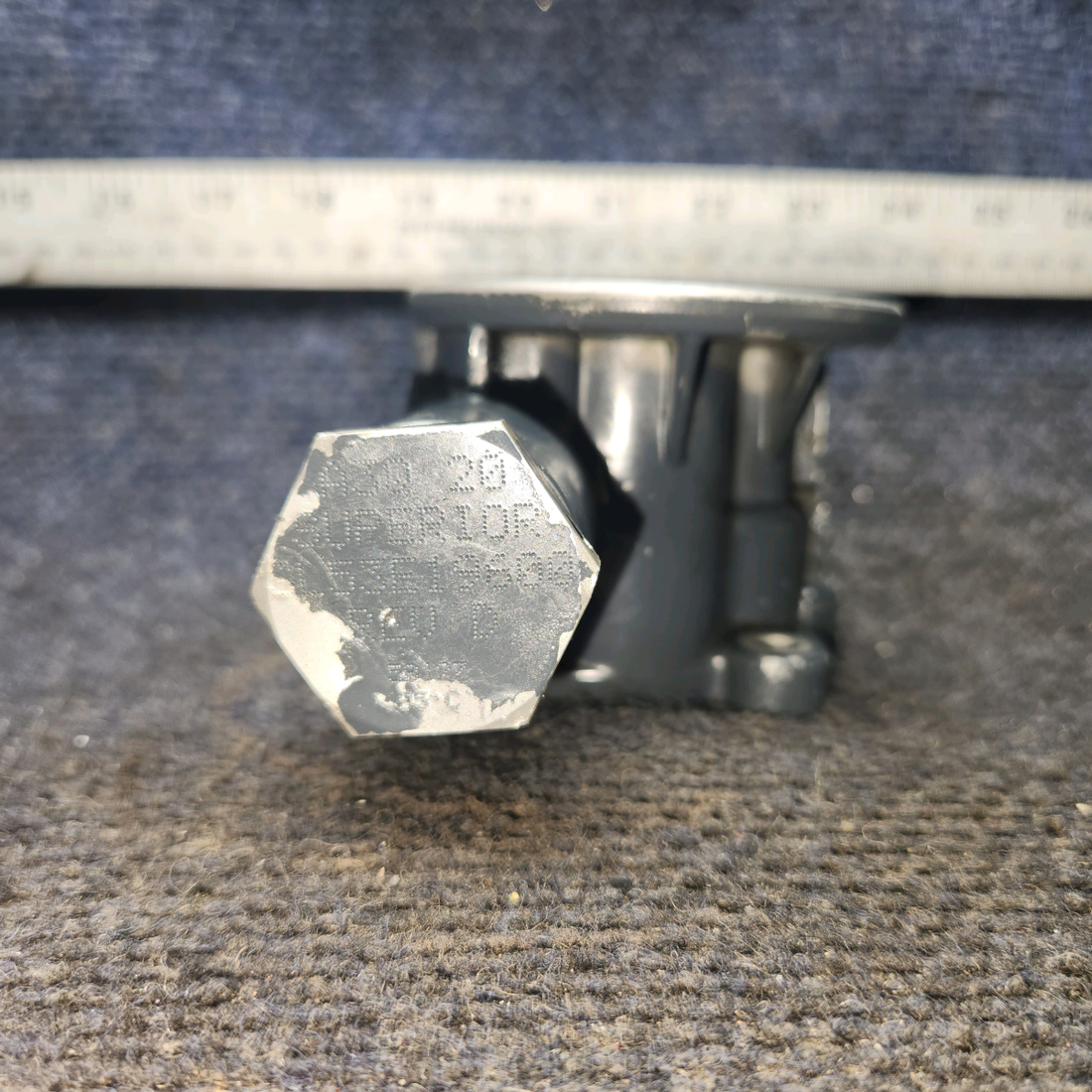 Used aircraft parts for sale, 77852 Lycoming O-320 Piper PA28-161 Oil Filter Base Assembly with Vernatherm Valve