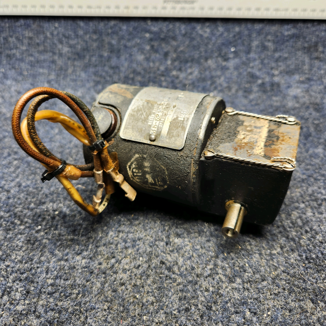 Used aircraft parts for sale, 35-521225 BEECHCRAFT F35 FLAP MOTOR ASSY (VOLTS: 12)
