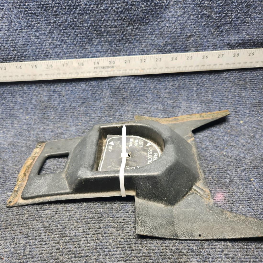 Used aircraft parts for sale, 610263-001 Mooney M20K FUEL SELECTOR INTERIOR TRIM COVER