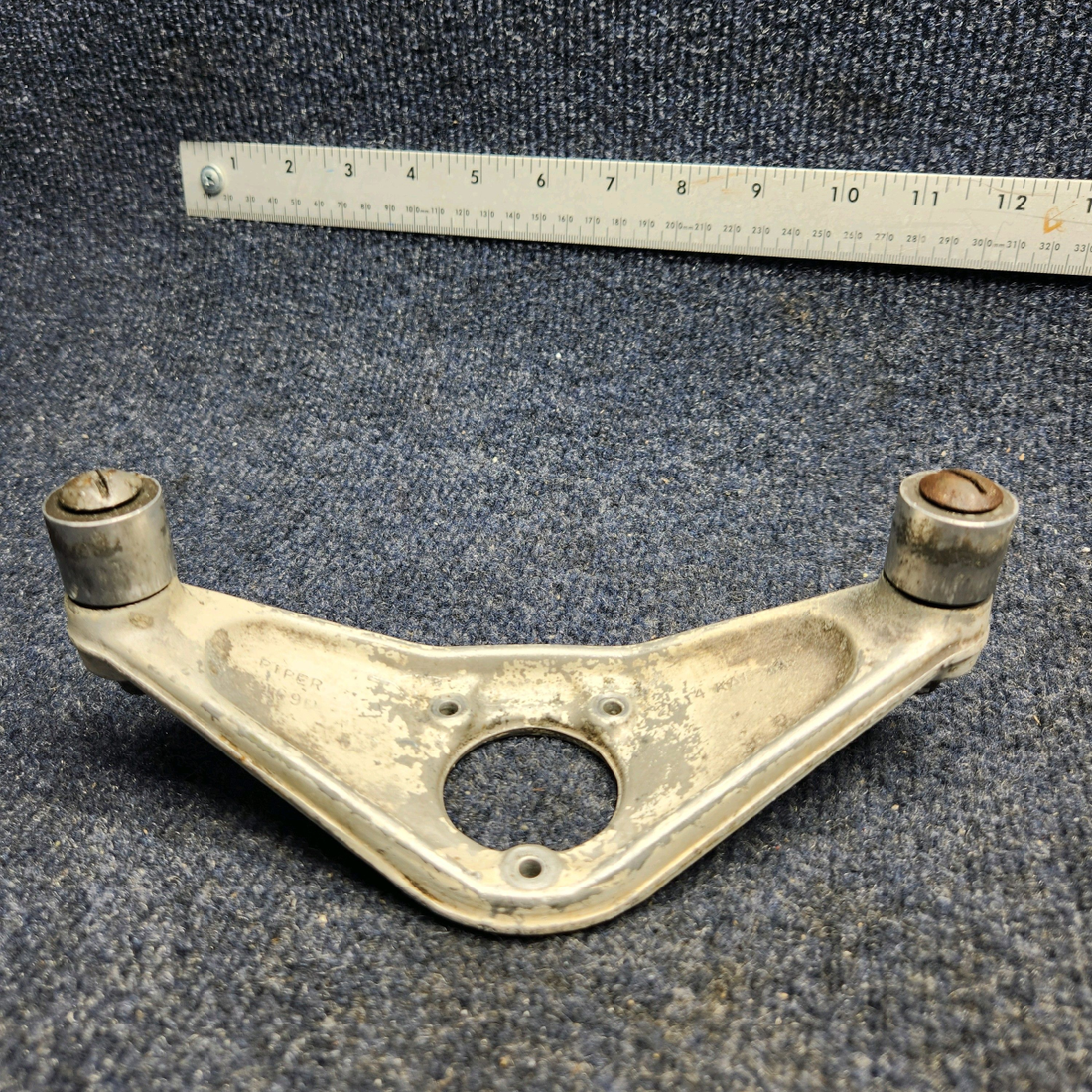 Used aircraft parts for sale, 44386-003 Piper PA32RT-300 ARM ASSEMBLY NOSE WHEEL STEERING