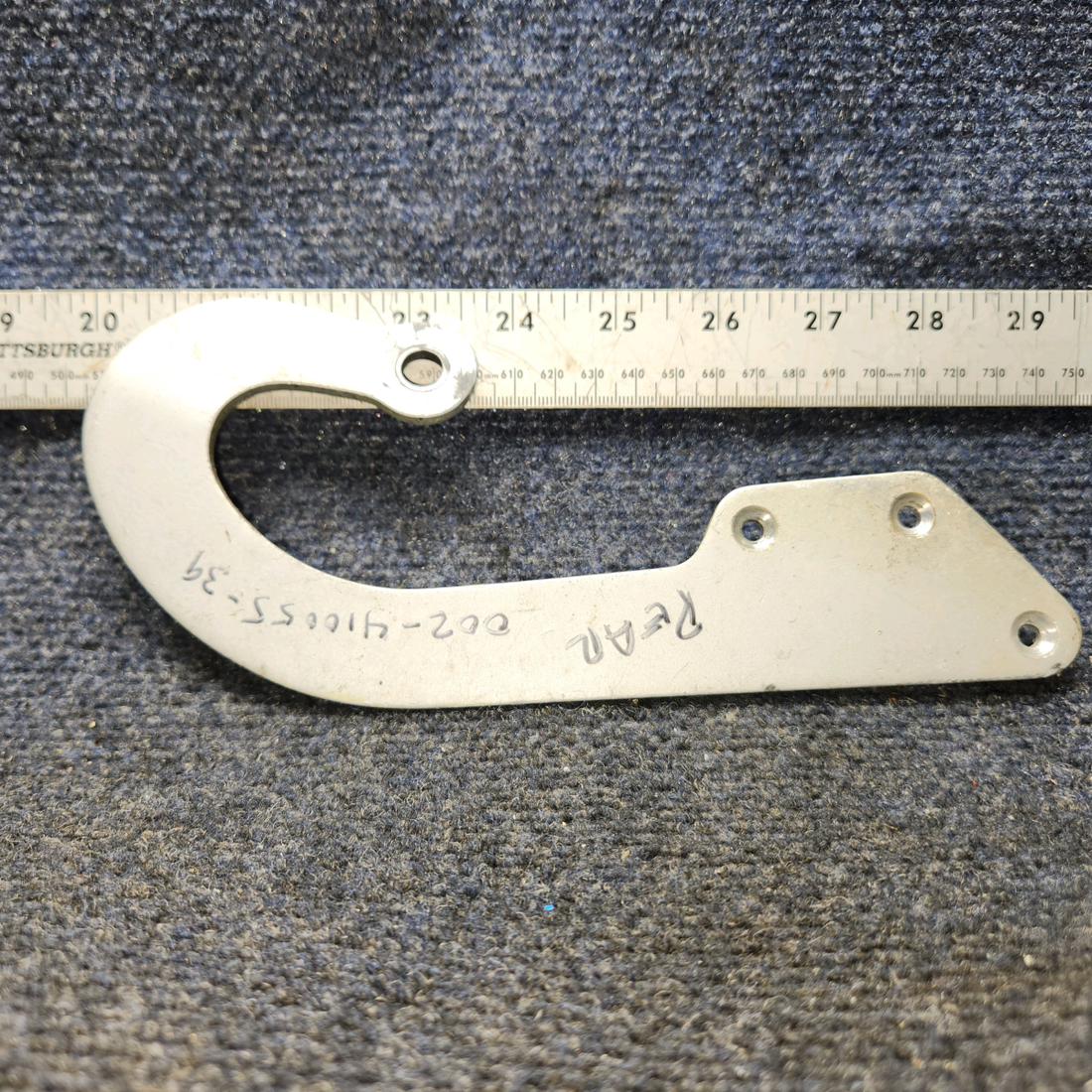 Used aircraft parts for sale, 002‑410055‑39 BEECHCRAFT 95-55B Aft Nose Baggage Door Hinge Assembly