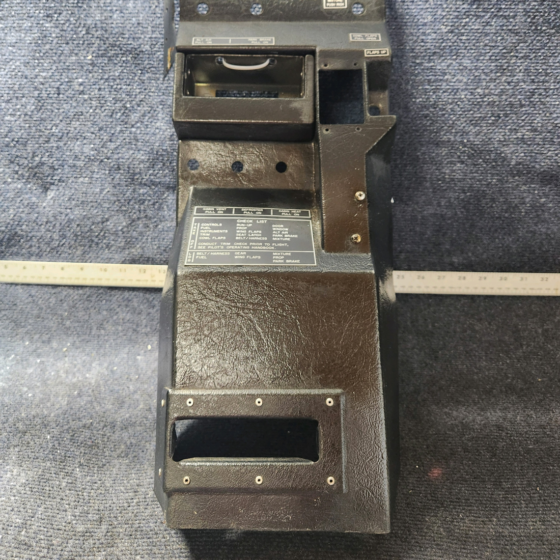 Used aircraft parts for sale, 340288-015 Mooney M20K CENTER CONSOLE PLASTIC COVER-SEE PHOTOS FOR DETAILS