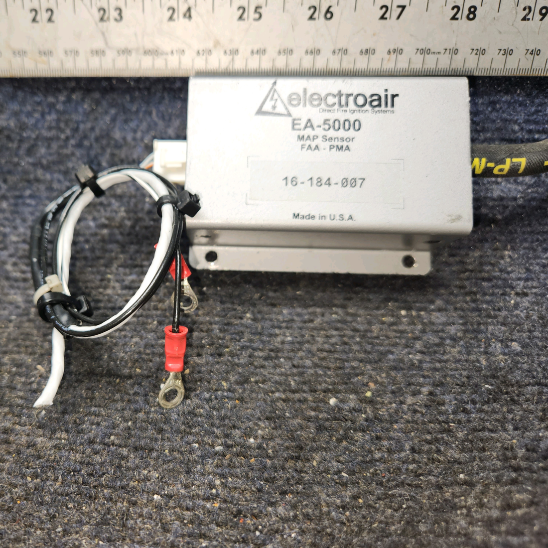 Used aircraft parts for sale, 16-184-007 ElectroAir EA-5000 Piper PA28-161 EA-5000 Map Sensor