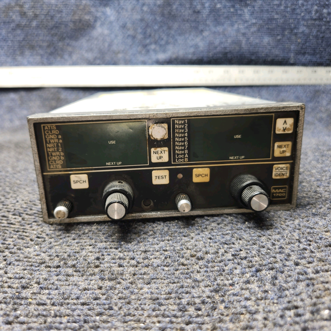Used aircraft parts for sale, 069-1020-00 King KX-170B MAC 1700 Piper PA28-161 Nav/Com with MAC 1700 Conversion, Includes Tray (14 Volts)