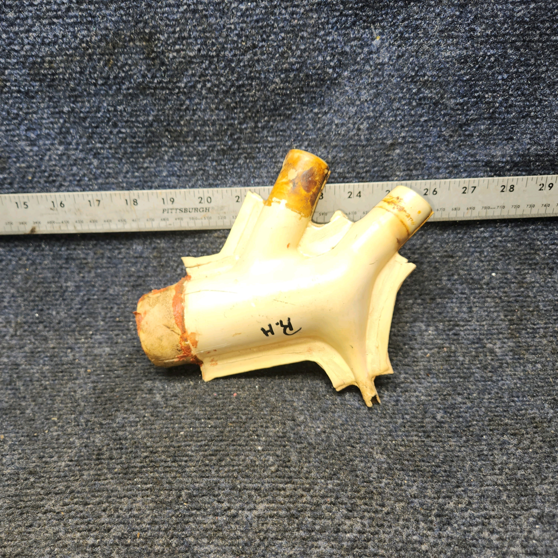 Used aircraft parts for sale, 169-554006-9 Beechcraft A24R Plenum Feed Duct