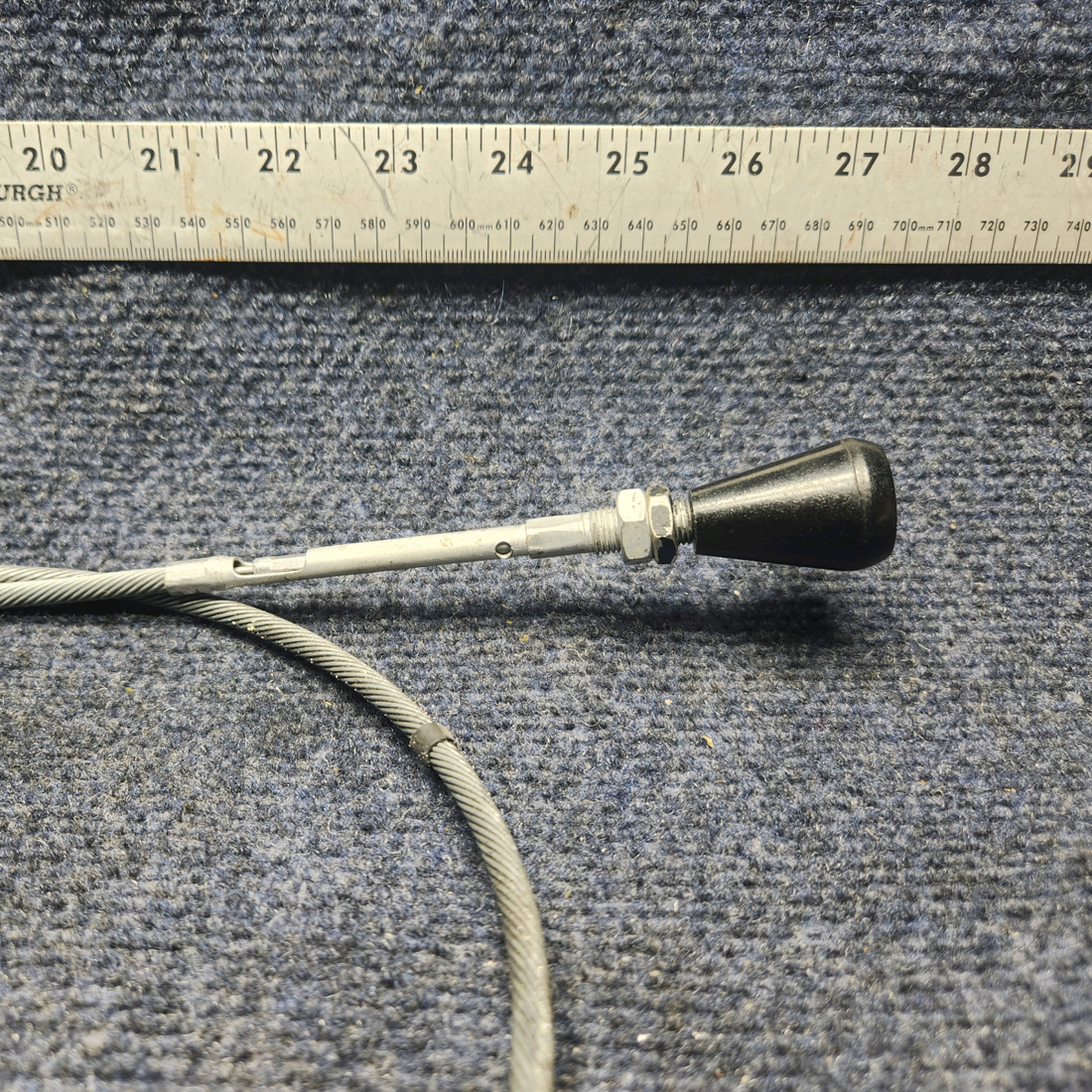 Used aircraft parts for sale, 640257-017 Mooney M20J RAM AIR CONTROL CABLE PUSH-PULL (LENGTH: 32-15/16")