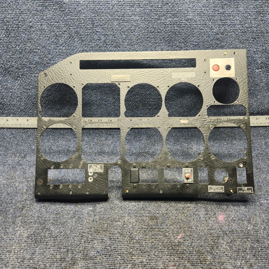 Used aircraft parts for sale, 820206-501 Mooney M20K INSTRUMENT PANEL  (PILOTS SIDE)