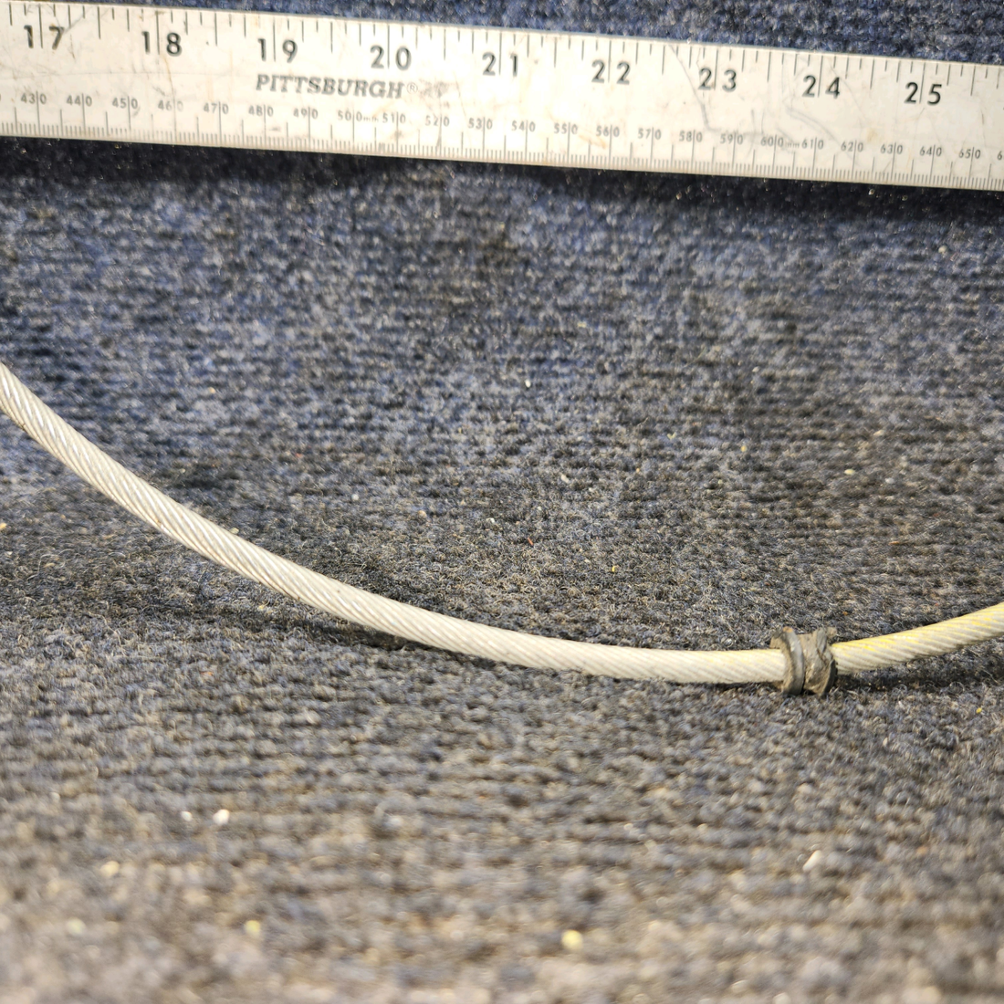 Used aircraft parts for sale, Cabin Air Control Cable Assembly Piper PA28-161 Cabin Air Control Cable Assembly (length 52")