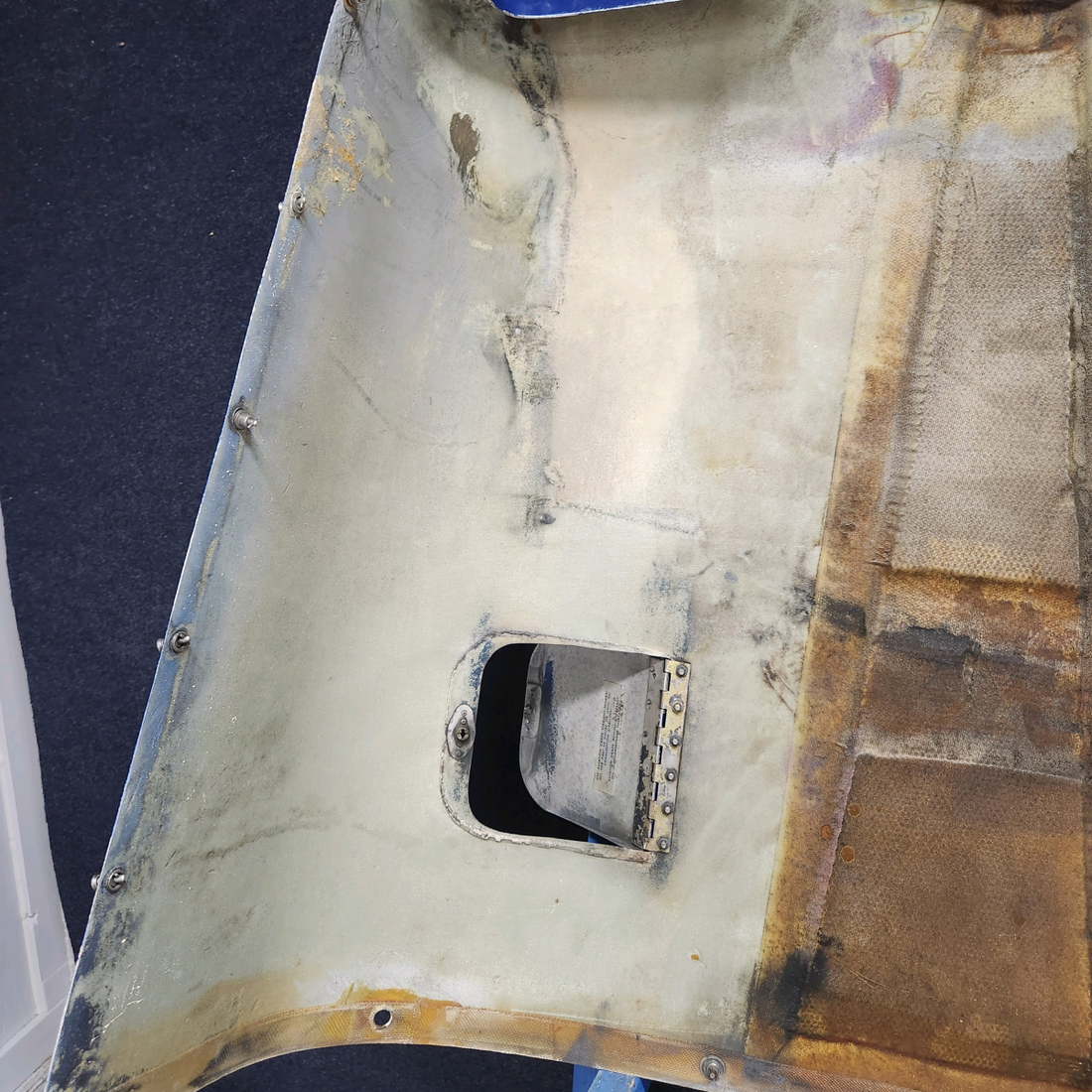 Used aircraft parts for sale, 169-910056-195 Beechcraft C23 SUNDOWNER UPPER COWLING ASSEMBLY