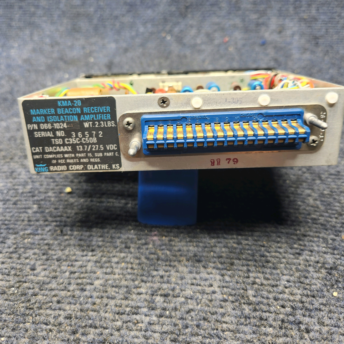 Used aircraft parts for sale, 066-1024-03 Mooney M20K TSO AUDIO PANEL WORKING WHEN REMOVED