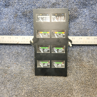 Used aircraft parts for sale, 39569-003 Rochester Piper PA34-220T Instrumet Gauge Cluster (12V)