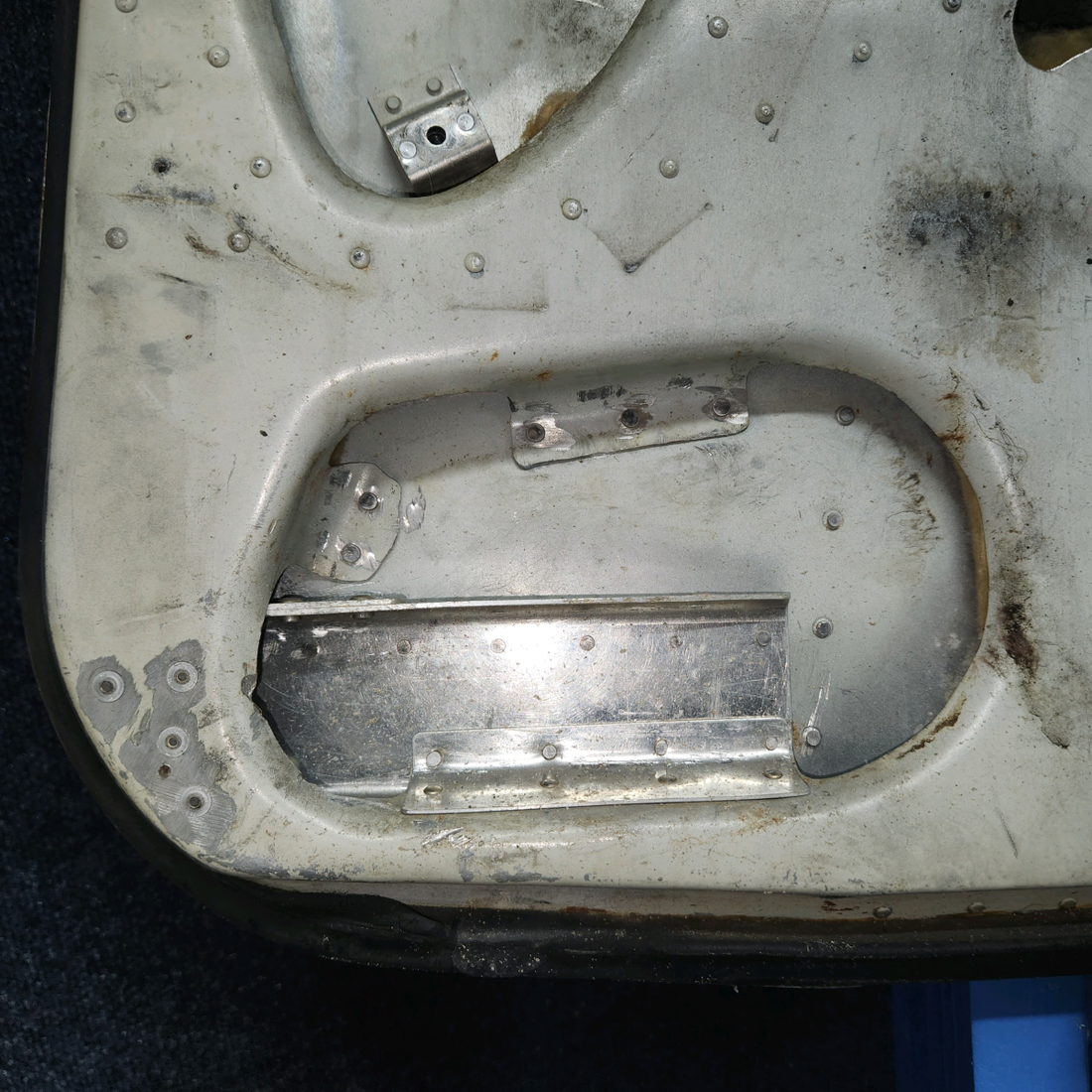 Used aircraft parts for sale, 79545-002 Piper PA28-161 Cabin Door Structure – Without Latch, Lock, and Hinges