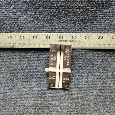 Used aircraft parts for sale, 740222-001, 740191-505 Mooney M20J FLAP TRIM INDICATOR ASSEMBLY- NO LAMP.