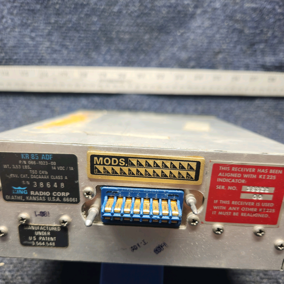 Used aircraft parts for sale, 066-1023-00 Mooney M20K ADF KR 85 KING RADIO CORP. W/ TRAY. NO WARRANTY