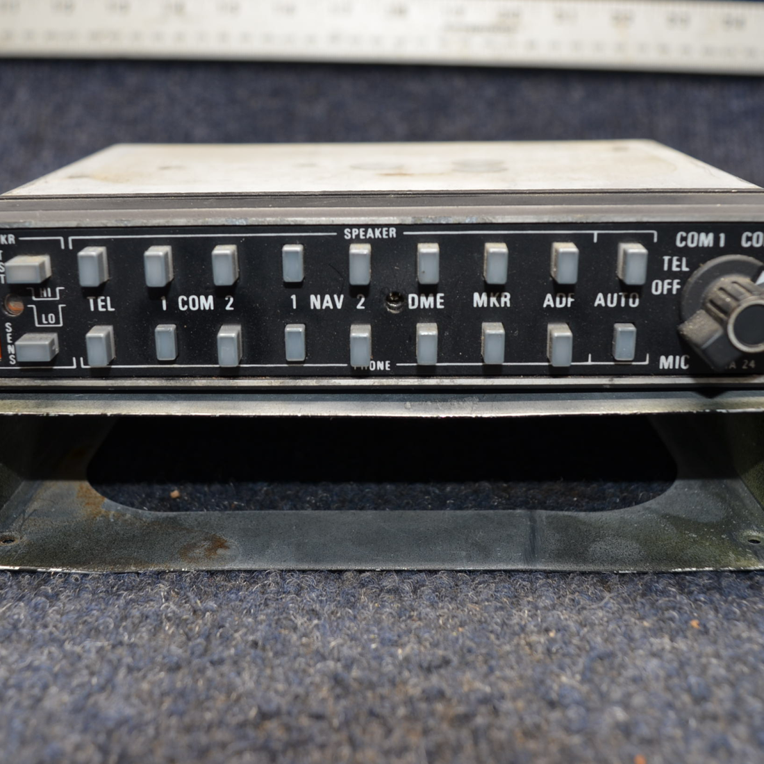 Used aircraft parts for sale, 066-1055-03 Cessna C175 KMA 24 BENDIX KING AUDIO PANEL W/ RACK AND CONNECTOR